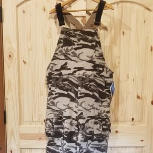 Columbia Camo Wool Bib Overalls